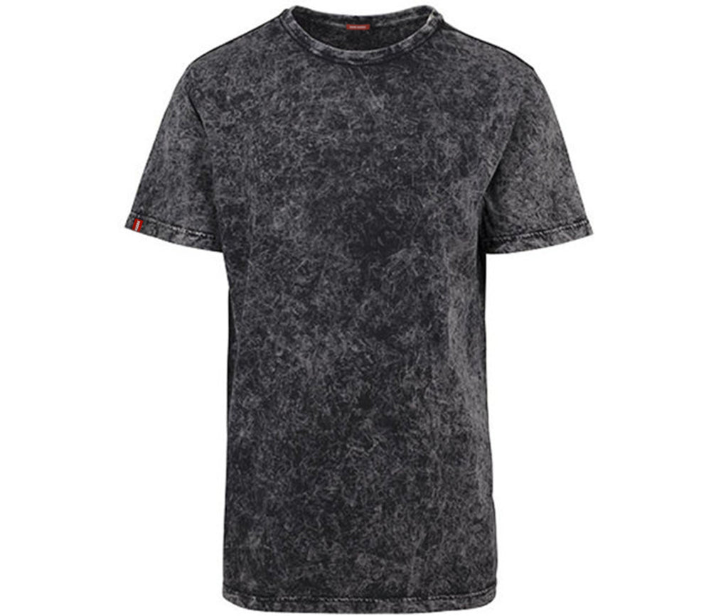 Acid Washed T-Shirt easy unisex (schwarz-weiß) DEINE MUDDA®