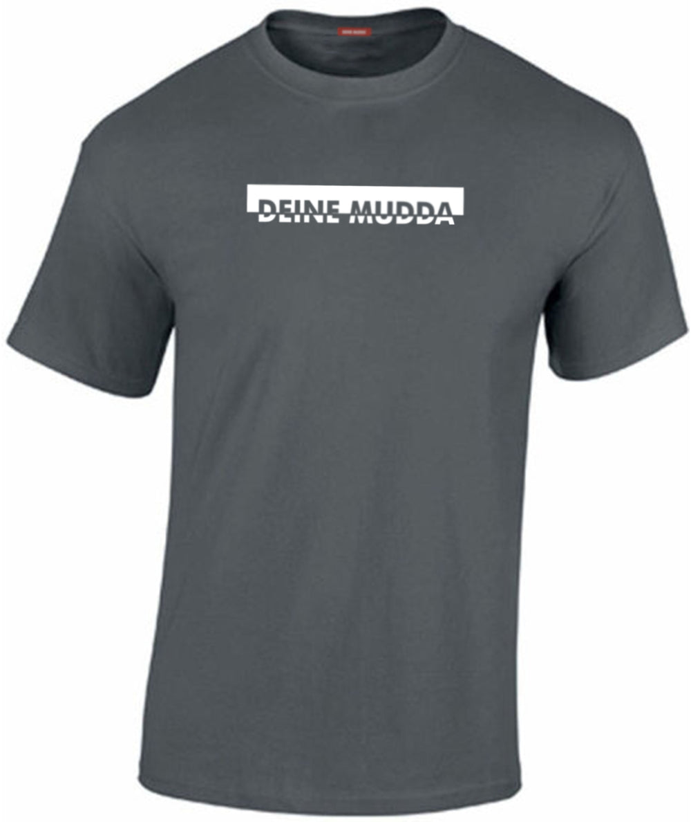 T-Shirt OC CUT weiß (asphalt) DEINE MUDDA®